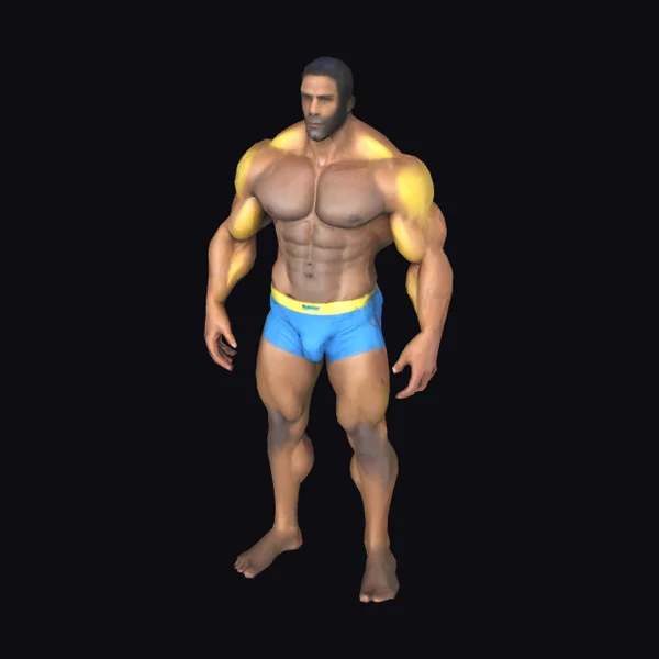 Athletic African Male Nude