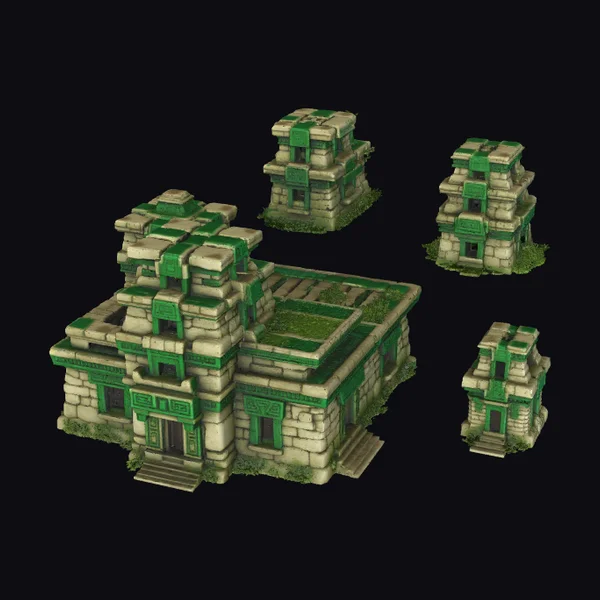 Ancient Stone Temple Ruins