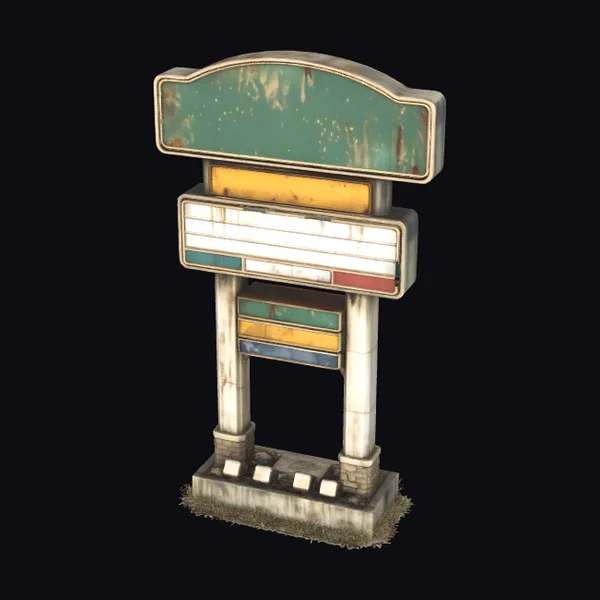 Abandoned Billboard Sign