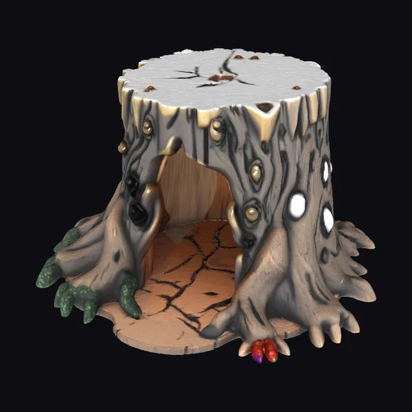 Hollow Tree Stump Enclosure