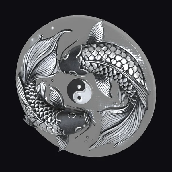 Yin Yang Koi Fish