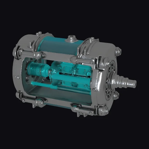 Cyberpunk Power Generator Core