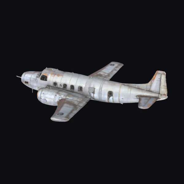 Abandoned Metal Airplane