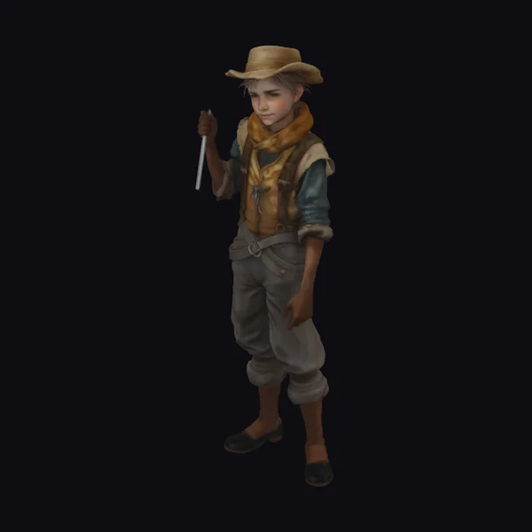 Young Farm Boy Portrait