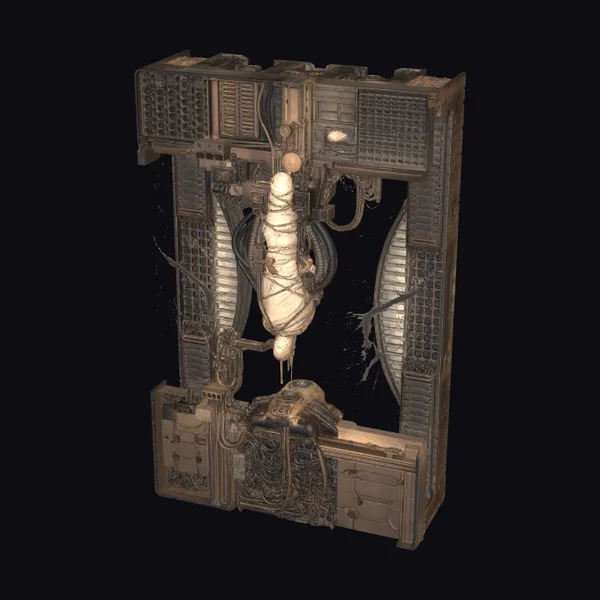 Abandoned Medical Incubator Pod