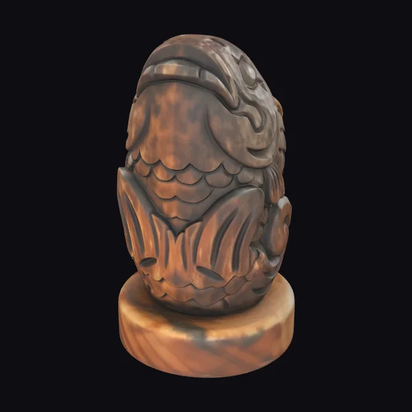 Wooden Fish Spirit Shape