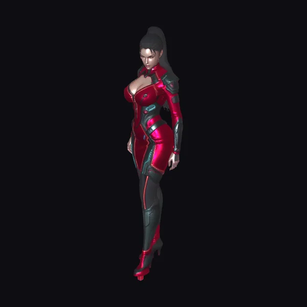 Crimson Neon Vanguard