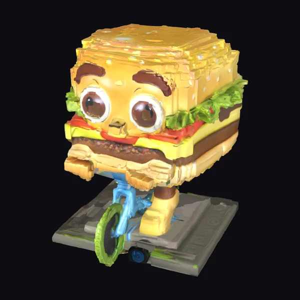 Burger on Bicycle