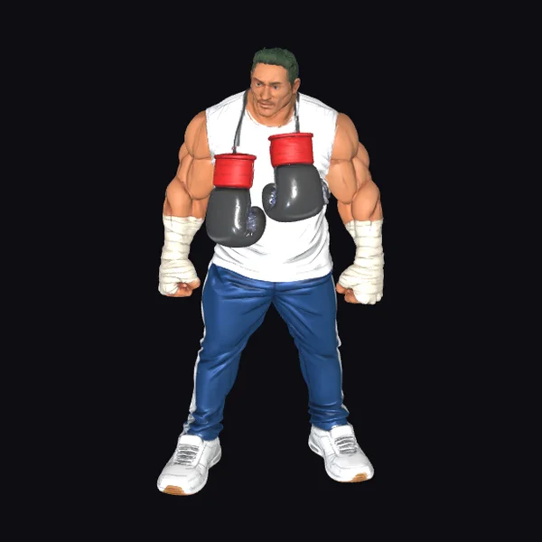 Muscular Boxing Fighter