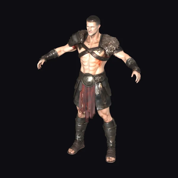 Ancient Warrior with Armor