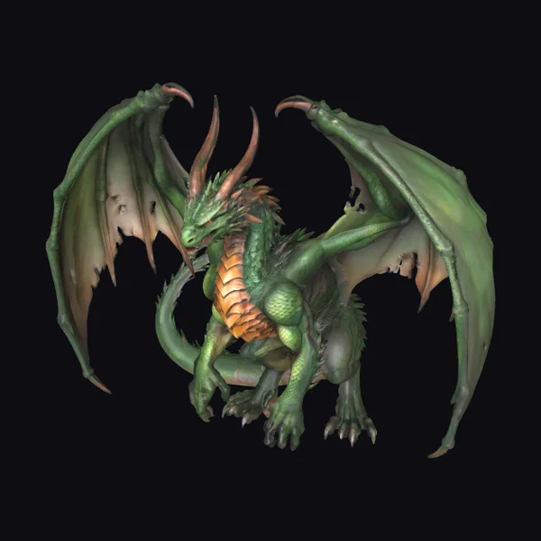 Emerald Dragon Creature