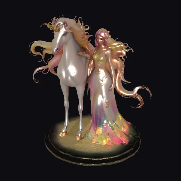 Unicorn and Mermaid Girl