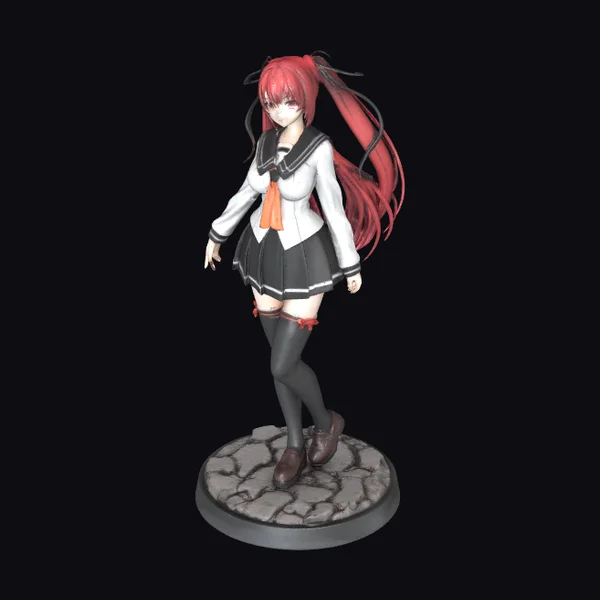 Anime Girl School Uniform