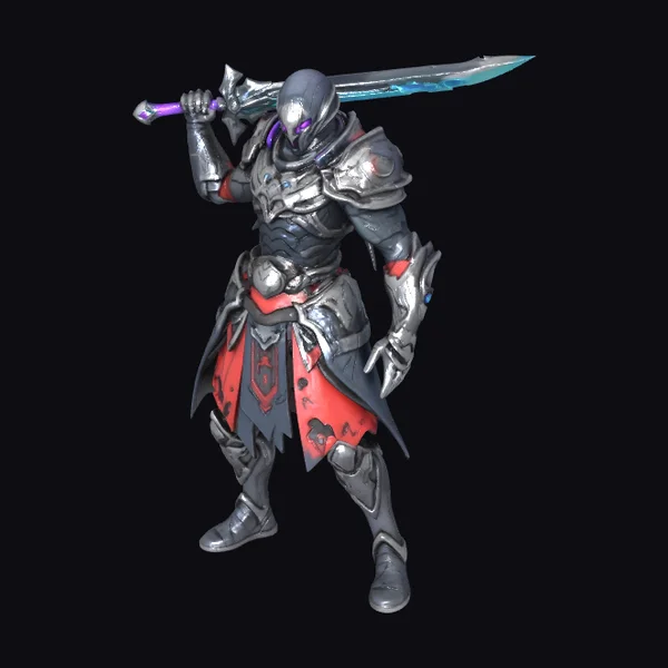 Armored Cyborg Warrior