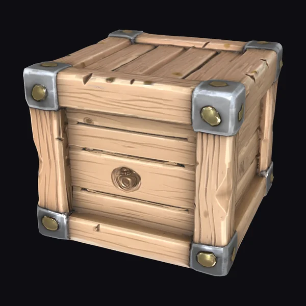 Wooden Treasure Crate