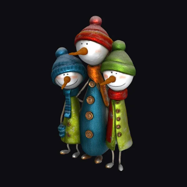 Snowman Winter Trio