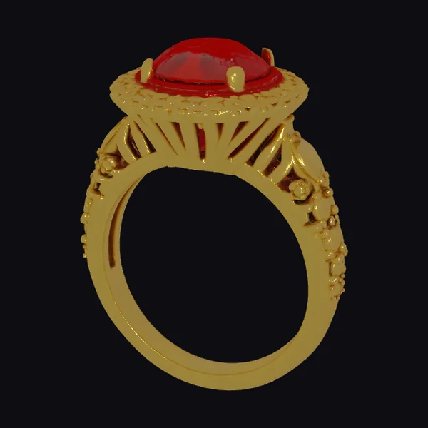 Golden Ruby Ring
