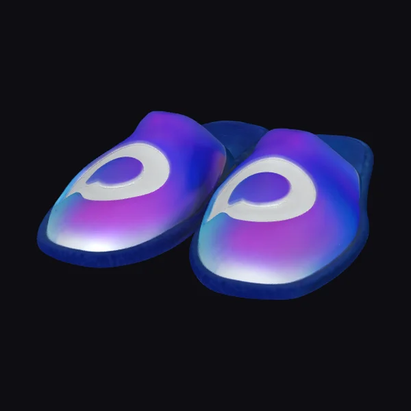 Glowing Blue Slippers