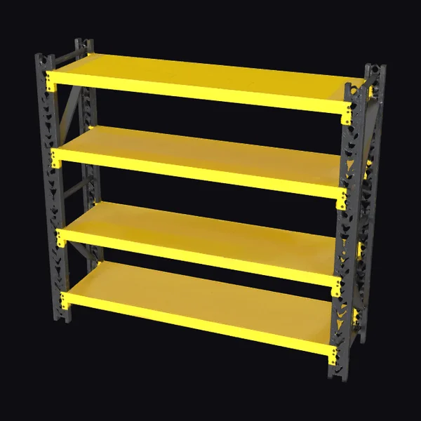 Yellow Industrial Shelving Unit