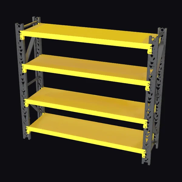 Yellow Industrial Shelving Unit