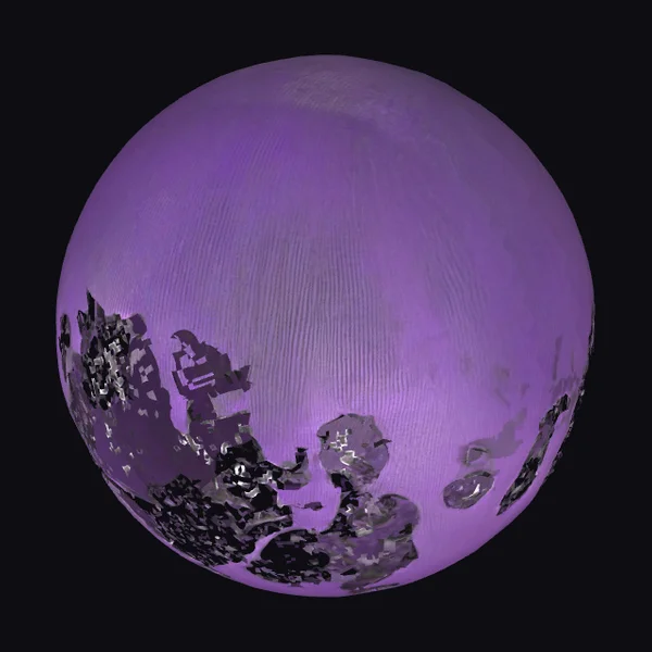 Purple Metallic Sphere