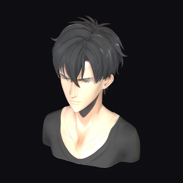 Anime Style Male Bust