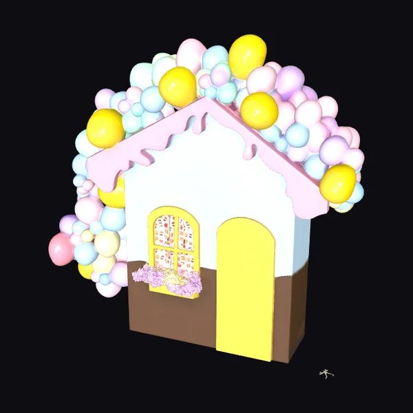 Pastel Balloon House