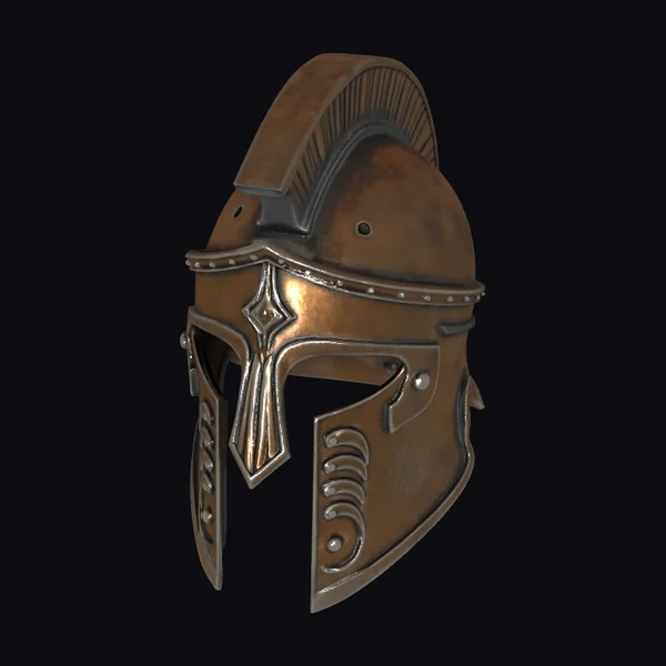 Ancient Spartan Bronze Helmet
