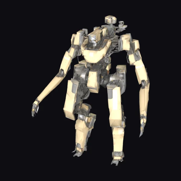 Beige Metal Robot