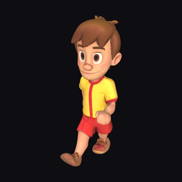 Walking Boy Character