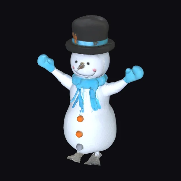 Cheerful Snowman Figurine