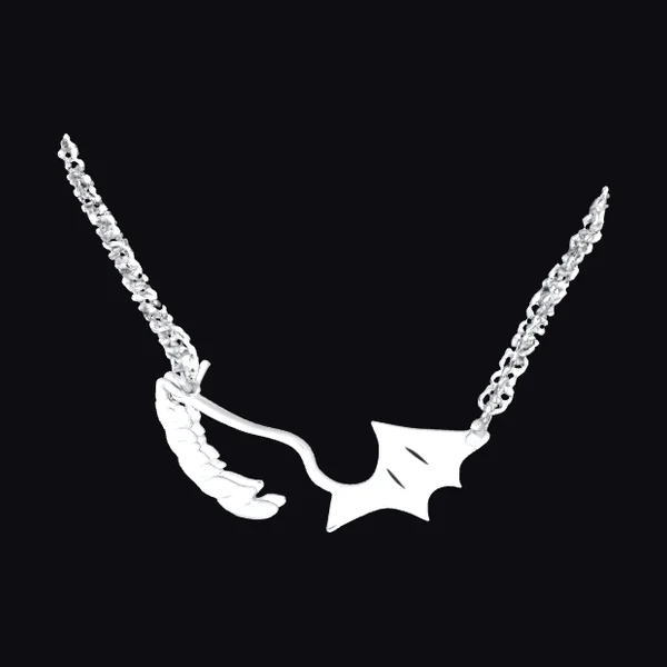 Silver Wing Pendant Necklace