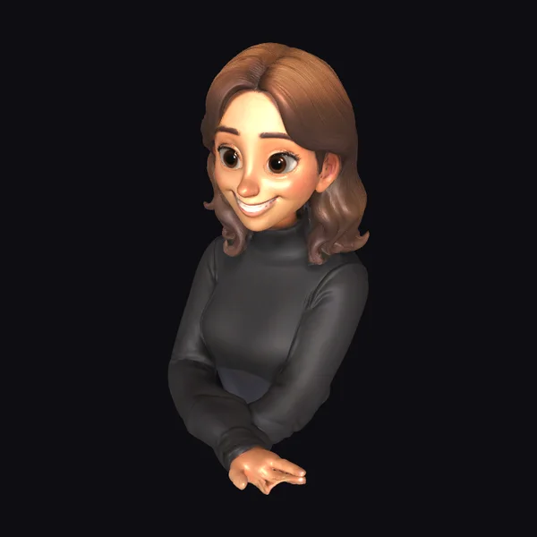 Animated Smiling Woman