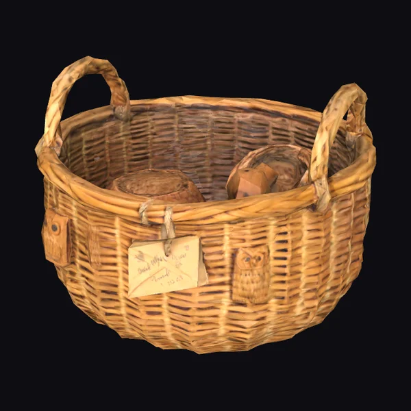 Woven Wooden Basket