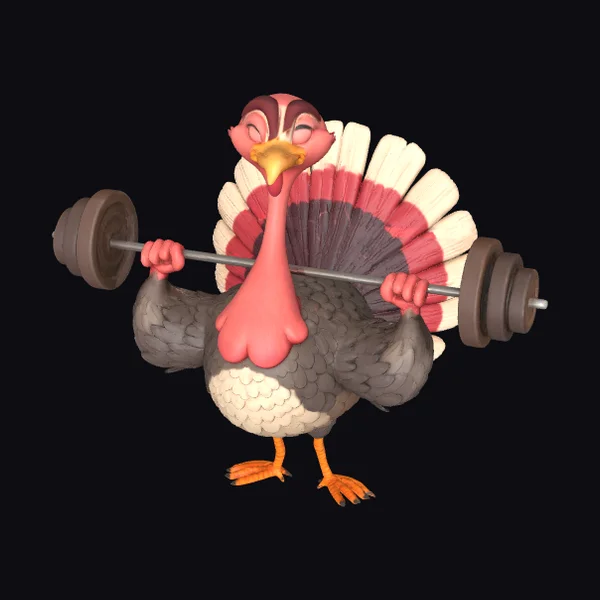 Turkey Lifting Weights