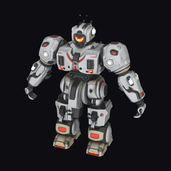 Metal Robot Football Player