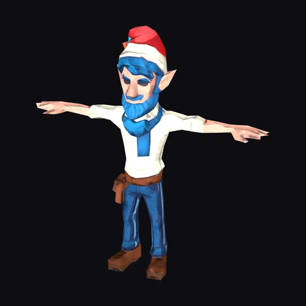 Cartoon Elf Character