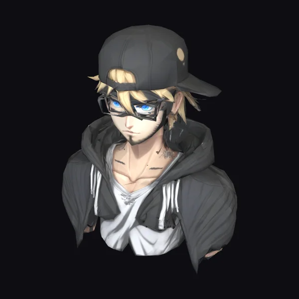 Blond Anime Street Guy