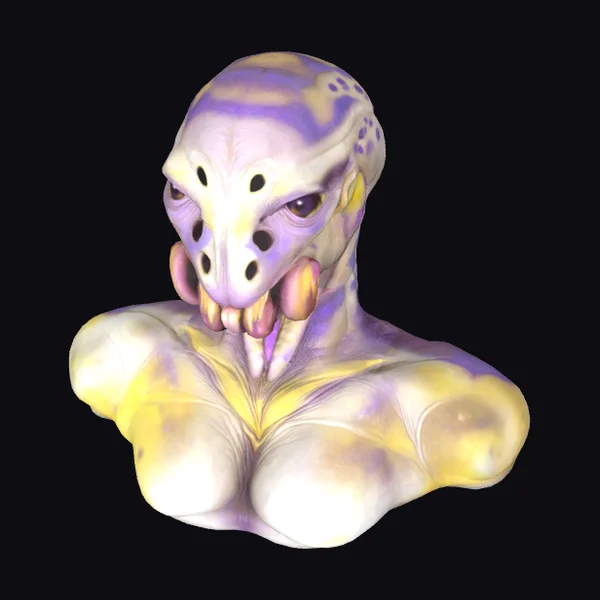 Alien Creature Bust