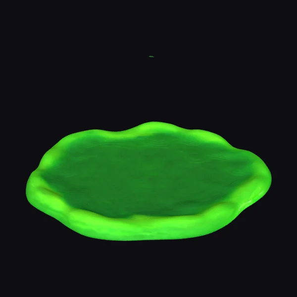 Fluorescent Green Liquid Puddle