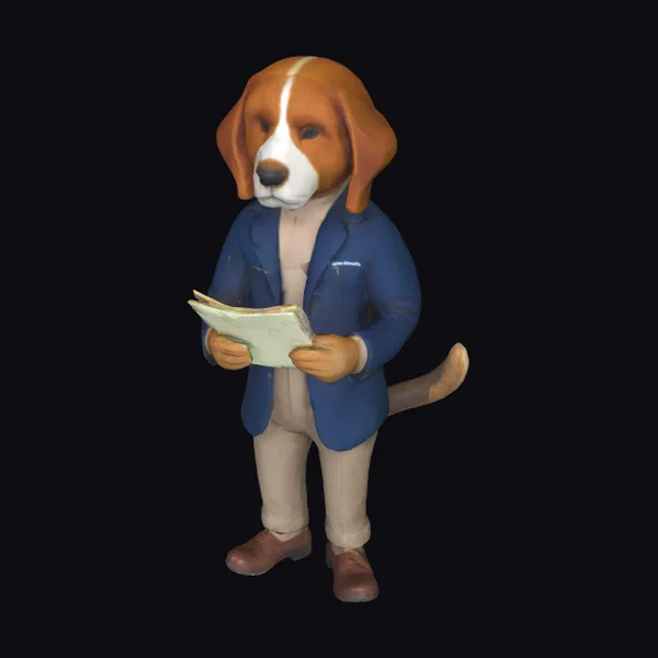 Anthropomorphic Beagle Scholar