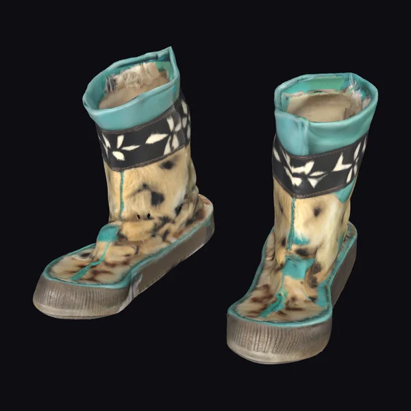Fur-Lined Boots with Patterns
