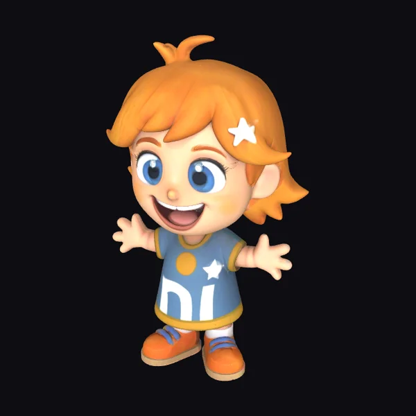 Smiling Cartoon Kid