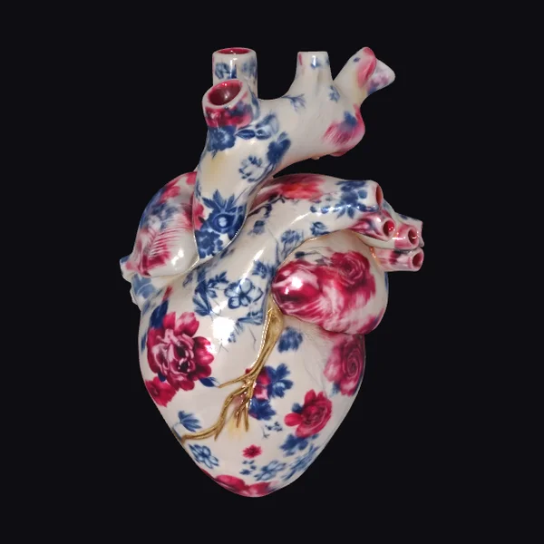 Floral Ceramic Heart