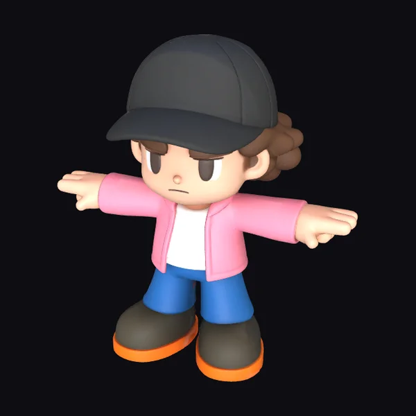 Cartoon Pointing Duelist