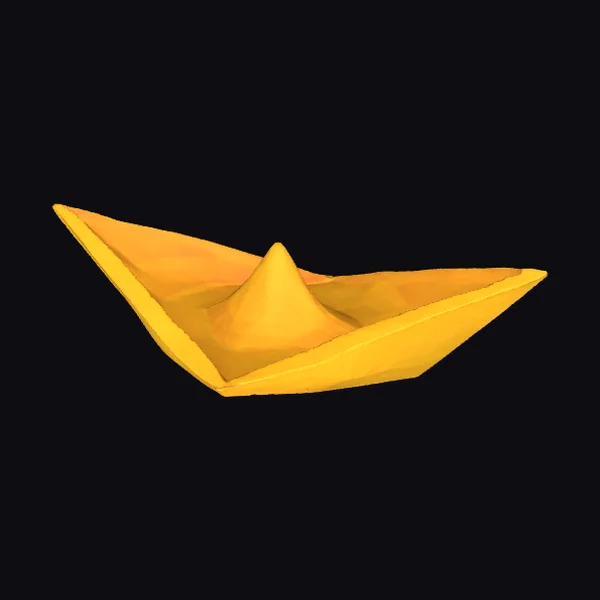 Yellow Paper Boat