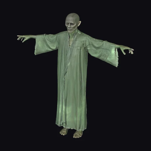 Bald Green Robed Figure