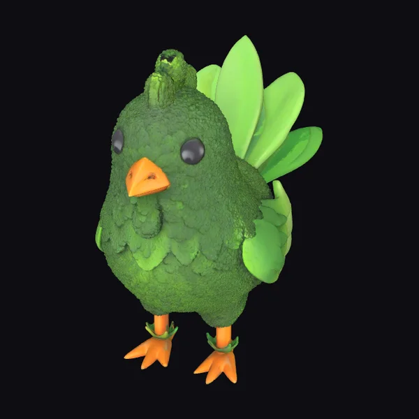 Green Broccoli Bird
