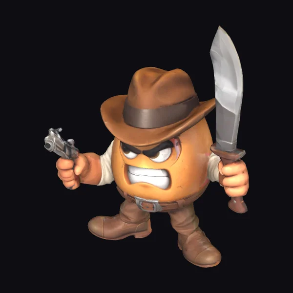 Angry Egg Cowboy