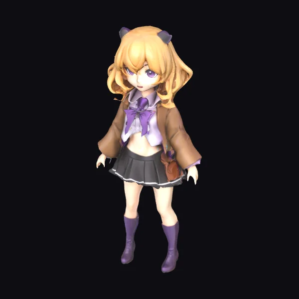 Anime Girl in School Outfit